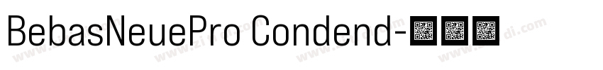 BebasNeuePro Condend字体转换